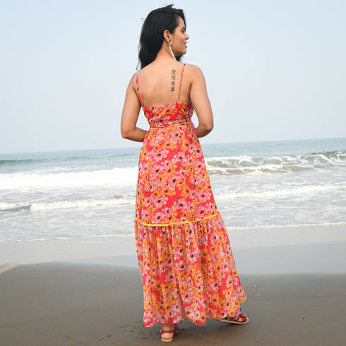 Multicolored floral Dress