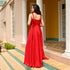 Oxblood Red Long Dress