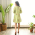Olive Strokes Dress