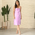 Hopbush Purple Satin Dress