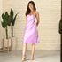 Hopbush Purple Satin Dress
