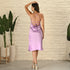 Hopbush Purple Satin Dress