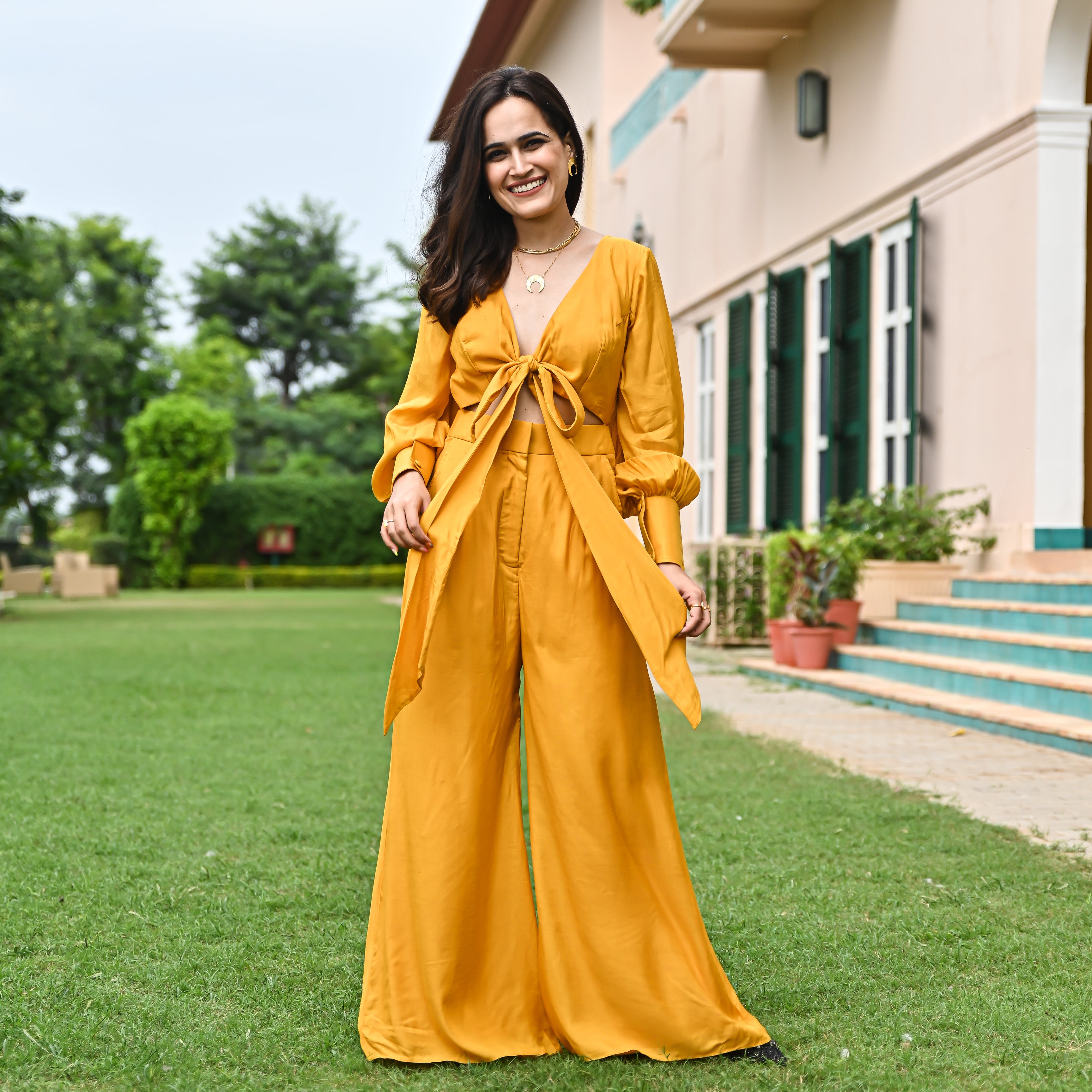 Medallion Wraparound Jumpsuit