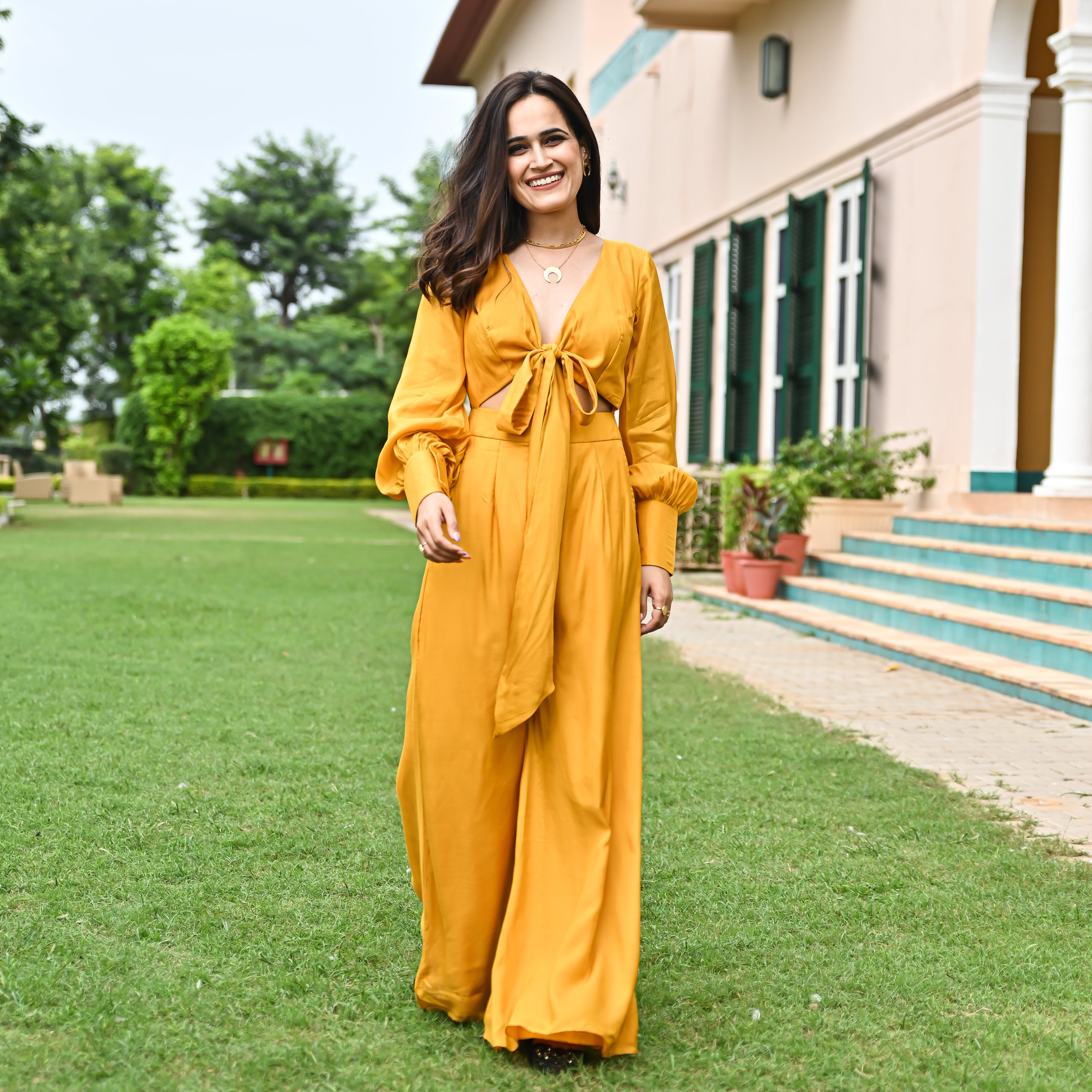 Medallion Wraparound Jumpsuit