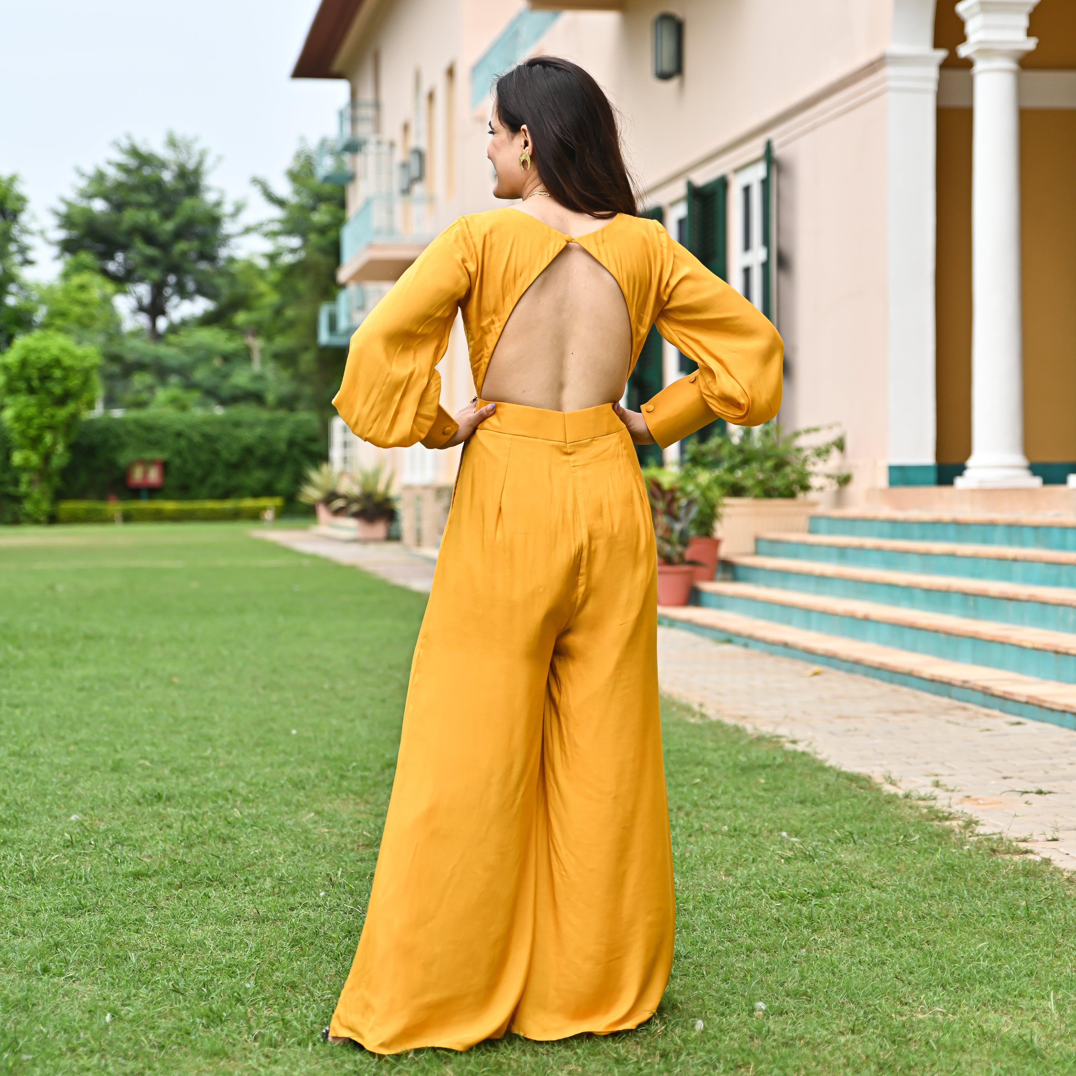 Medallion Wraparound Jumpsuit