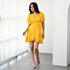 Chique Yellow Georgette Dress
