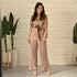 Burnt Sugar Satin Co-ord Set