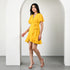 Chique Yellow Georgette Dress