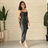 Raven Black Satin Dress