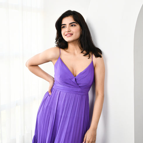 Iris Purple Long Dress
