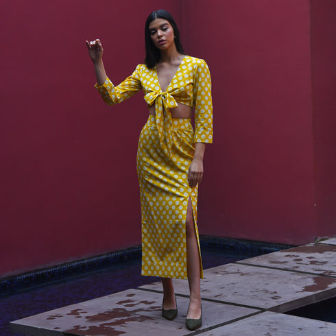 Lemon Tonic Polka Dot Set