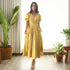 Ochre Polka Wrap Dress
