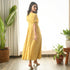 Ochre Polka Wrap Dress