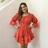 Persian Red Cotton Romper