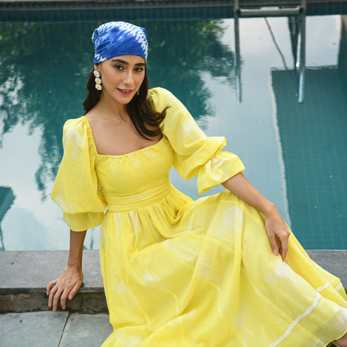 Canary Yellow Cotton 2-way Dress