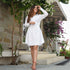 Chiffon Cotton White Dress