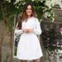 Chiffon Cotton White Dress