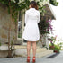 Chiffon Cotton White Dress