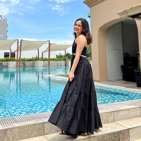 Vulcan Black Long Dress