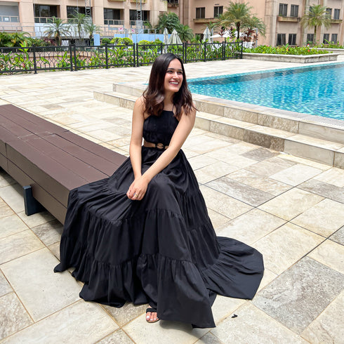 Vulcan Black Long Dress