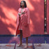 Flamingo Polka Trench Coat