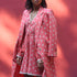 Flamingo Polka Trench Coat