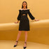 Black Skirt Top Set