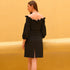 Black Skirt Top Set