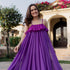 Plum Rose Georgette Dress