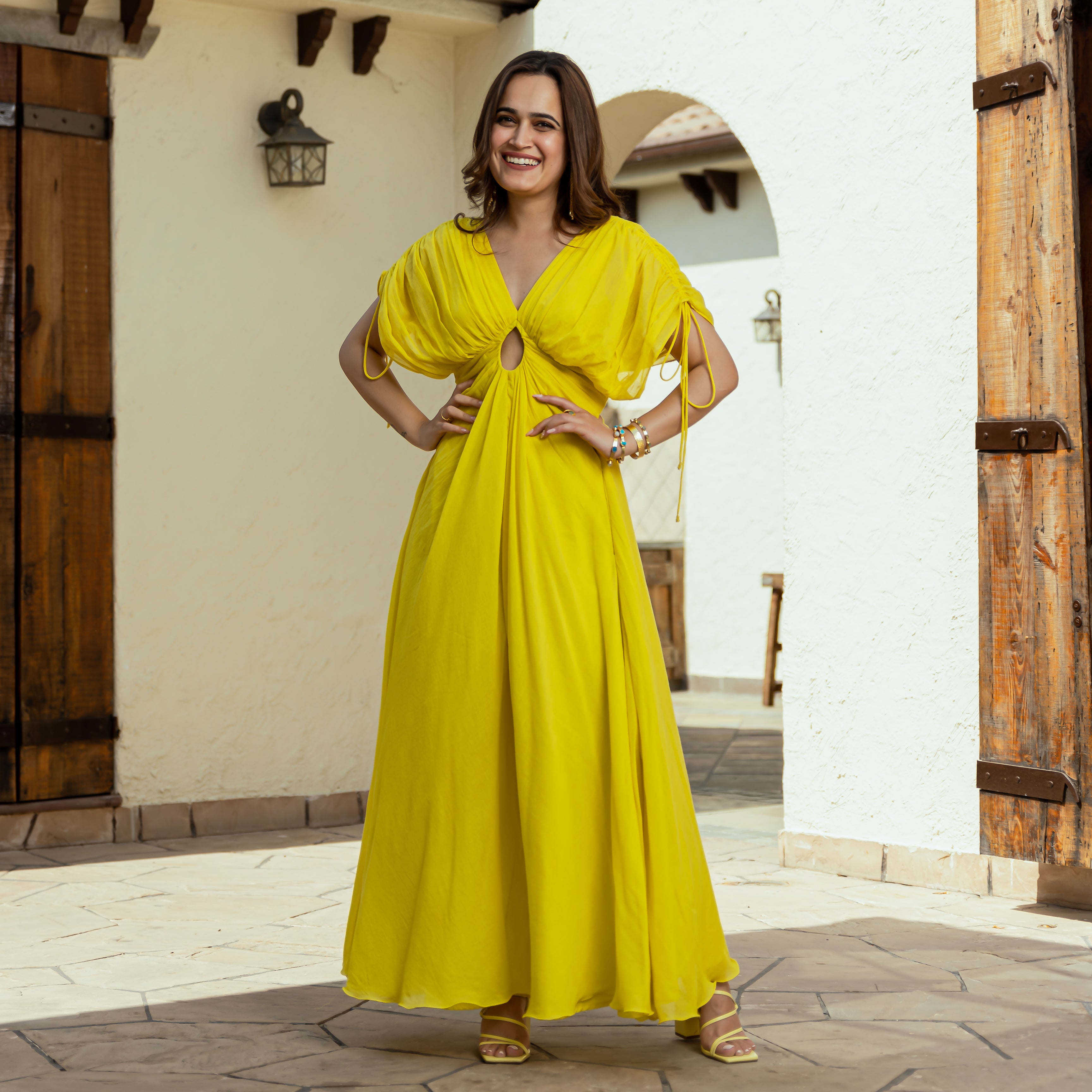 Honey Glaze Mulmul Jumpsuit