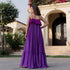 Plum Rose Georgette Dress