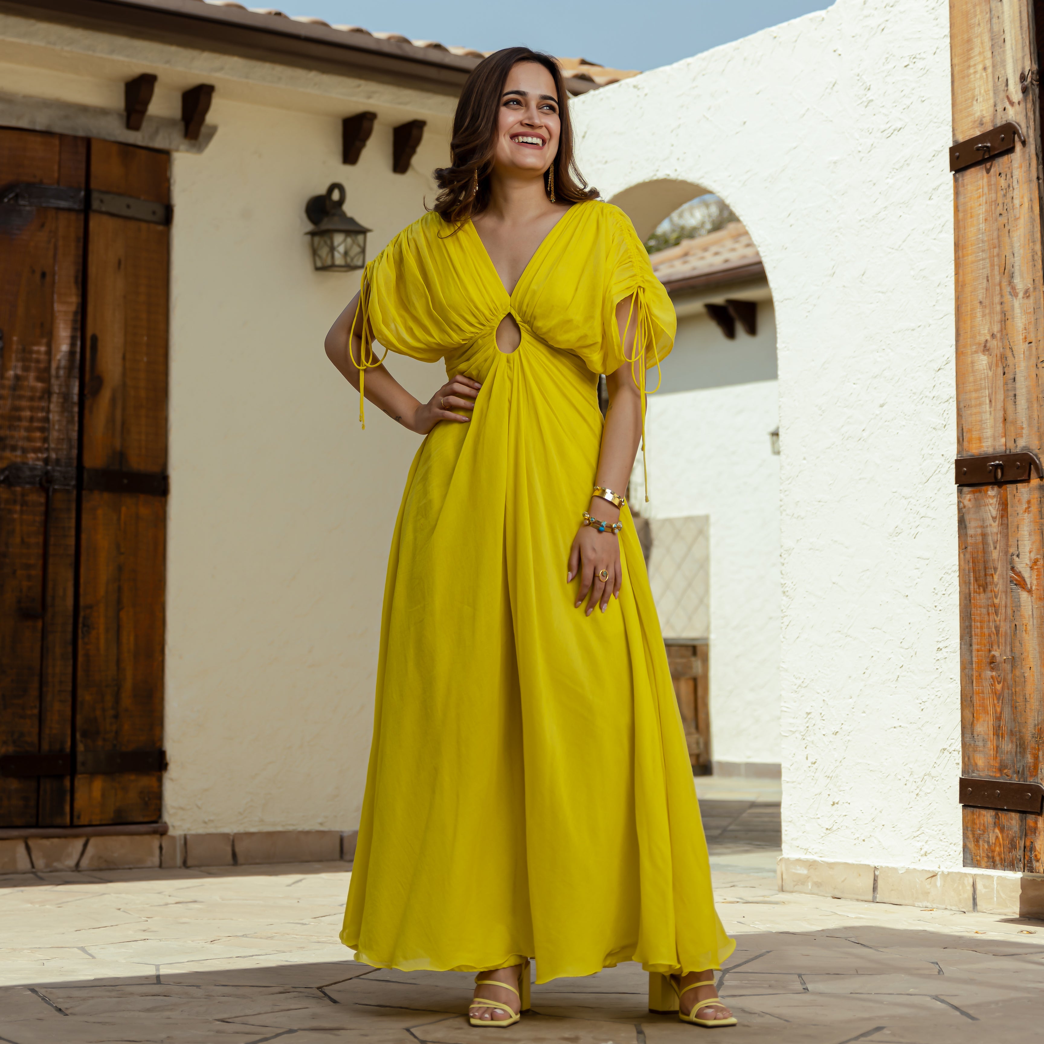 Honey Glaze Mulmul Jumpsuit