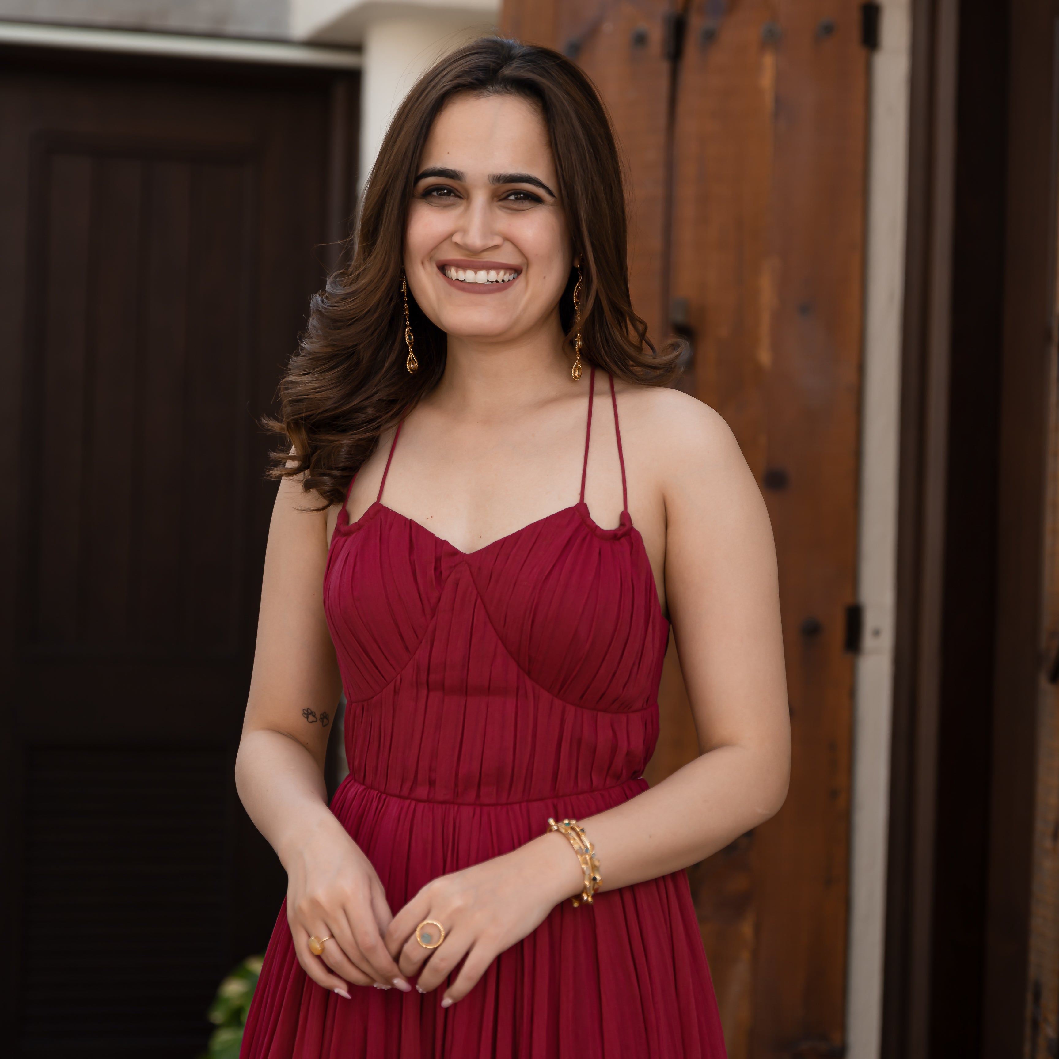 Strawberry Mist Long Dress