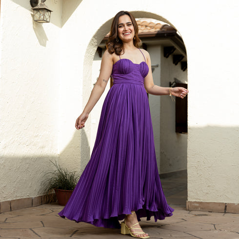 Tyrian Purple Long Dress