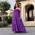 Plum Rose Georgette Dress