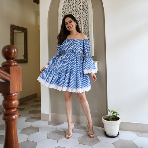 Zic Zac Cotton Printed Dress